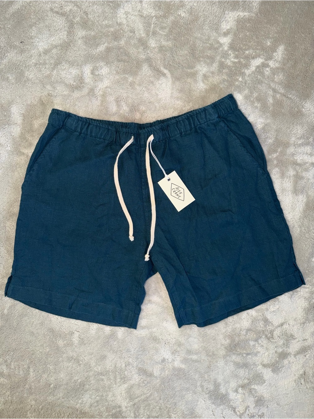 NWT Alex Crane Bo Linen Shorts In Dusk Men’s Medium